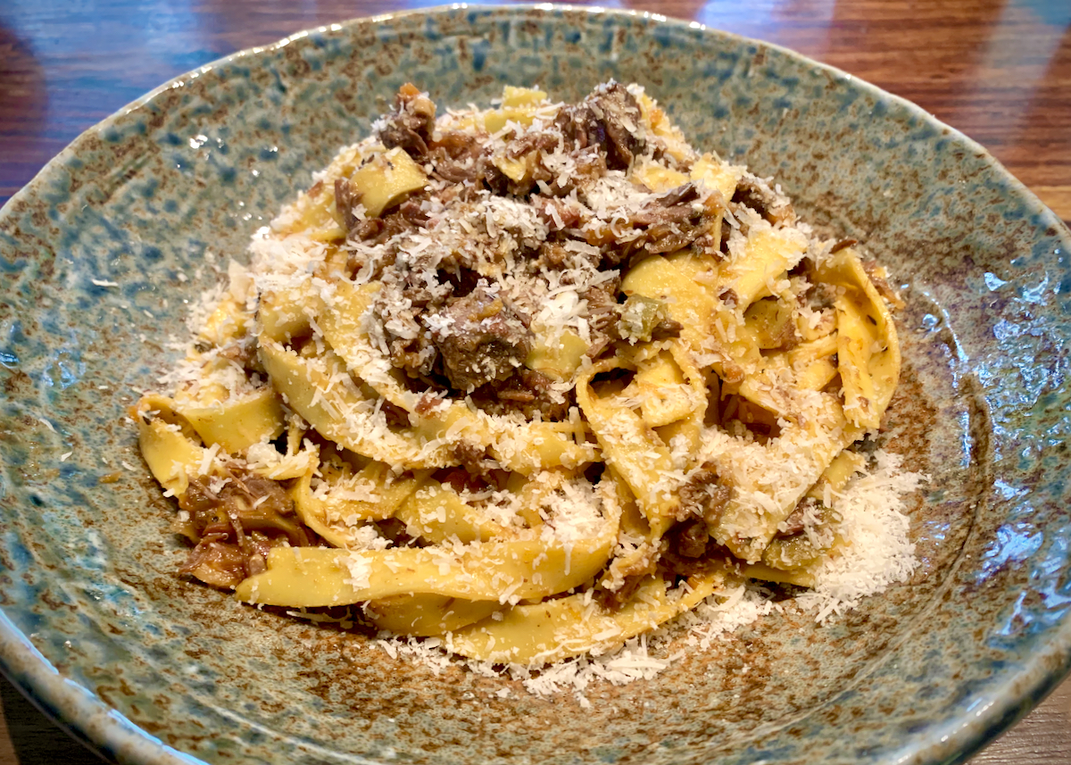 Slow cooked venison ragù and fresh tagliatelle Smoked Fine Food